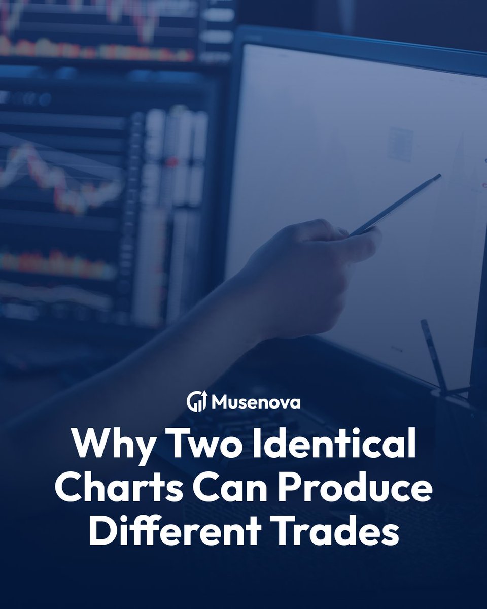 musenovalive's tweet photo. Identical Charts, Different Trades

Two charts can look identical yet produce different outcomes. Liquidity, volatility, sessions, and economic events constantly change the market environment.

Trade the current conditions—not the chart’s appearance.

#Musenova #Trading #Markets https://t.co/WOYNr1Lh0X