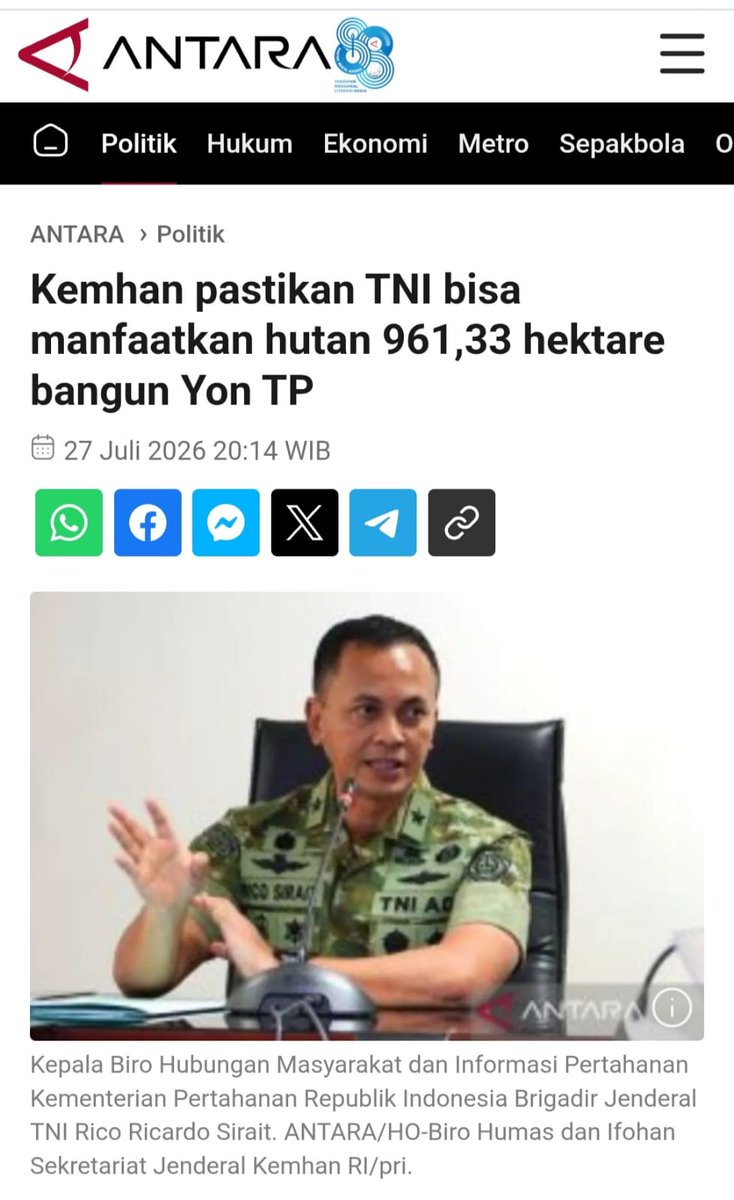 FarelFanan's tweet photo. Pembaruan kekuatan 2026 terdiri dari pemutakhiran alat utama sistem senjata, pengembangan sumber daya manusia, dan penguatan sistem C2 yang responsif. Ini landasan kewaspadaan angkatan bersenjata yang adaptif.
Perkuat Perkokoh Kesiapan https://t.co/B3TFARRUU8