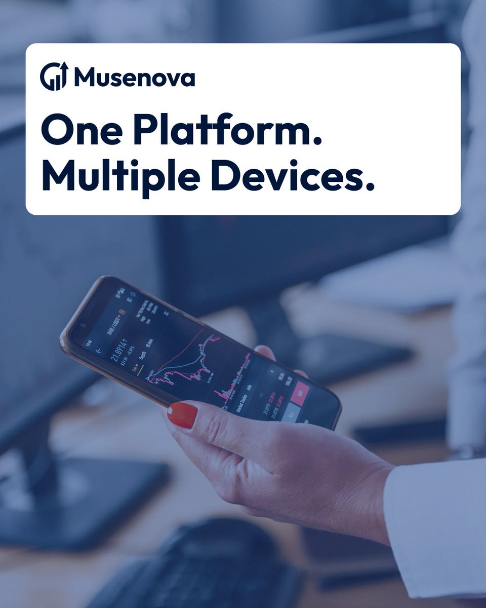 musenovalive's tweet photo. One Platform. Multiple Devices.

Monitor markets on desktop, mobile, or web with one connected platform experience. Move between devices while keeping access to pricing, tools, and account functionality.

#Musenova #TradingPlatform #MobileTrading #Forex https://t.co/x2wR4uZMDh