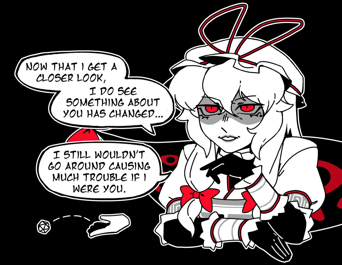 skippeaccented's tweet photo. Sometimes Yukari's creativity comes back to bite her #東方Project https://t.co/Fofoit2Xrd