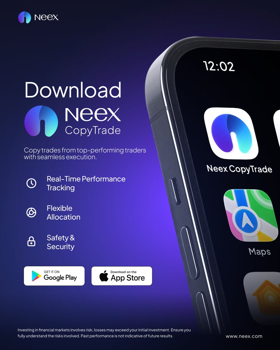 Neex_Global's tweet photo. Access global markets with Neex CopyTrade and explore a more flexible way to follow market opportunities. With a seamless trading experience, traders can stay connected to the markets anytime and anywhere.
#Neex #CopyTrade #TradingApp https://t.co/HghtKdXY7b