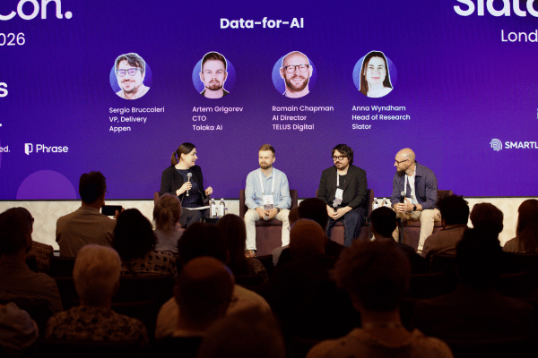 slatornews's tweet photo. 👉 https://t.co/2IvvbZF8Of
At #SlatorCon London 2026, a panel of experts from @TolokaAI, Appen, and @TELUS_Digital explored how human expertise and highly curated #data are driving the future of ✨ #AI performance.
#HITL #AIData https://t.co/2Bfn2euZFk
