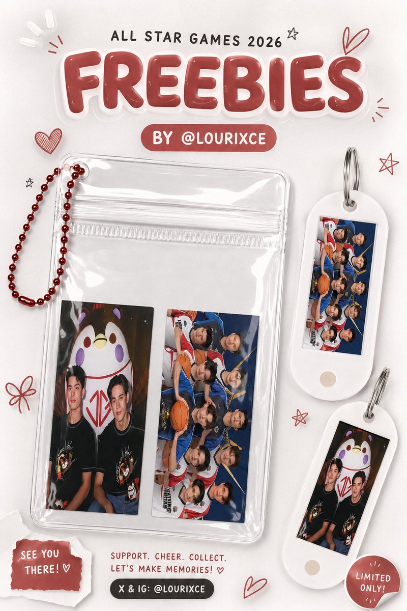 lourixce's tweet photo. 𝑭𝒓𝒆𝒆𝒃𝒊𝒆𝒔 𝒇𝒐𝒓 𝑨𝒍𝒍 𝑺𝒕𝒂𝒓 𝑮𝒂𝒎𝒆𝒔 2026 𝒂𝒓𝒆 𝒓𝒆𝒂𝒅𝒚!!✨

Come say hi and grab a freebie while supplies last! Hope to meet fellow fans there. 🫶

ೀ strictly 1:1 (limited quantity)

📍SM Mall of Asia

#AllStarGames2026 #TeamGMMTVThailand https://t.co/yv2acyVzVI