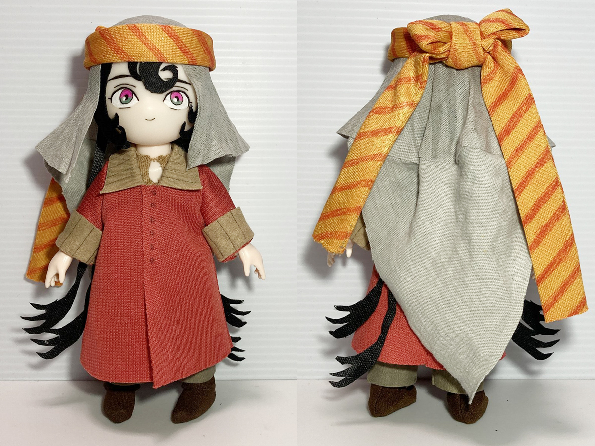 GolemTextile's tweet photo. トゥース時代のシタラ人形。
たまたま耳に入ったアニメのタイトルが、何故だか気になって、
「平家物語」以来の、見逃せない物の気がして、
製作者を知ったらそういう繋がりだったという天啓。
しかも三面図が公開されてたら、作るしかないじゃない。
#天幕のジャードゥーガル https://t.co/2bKJRiqtpC