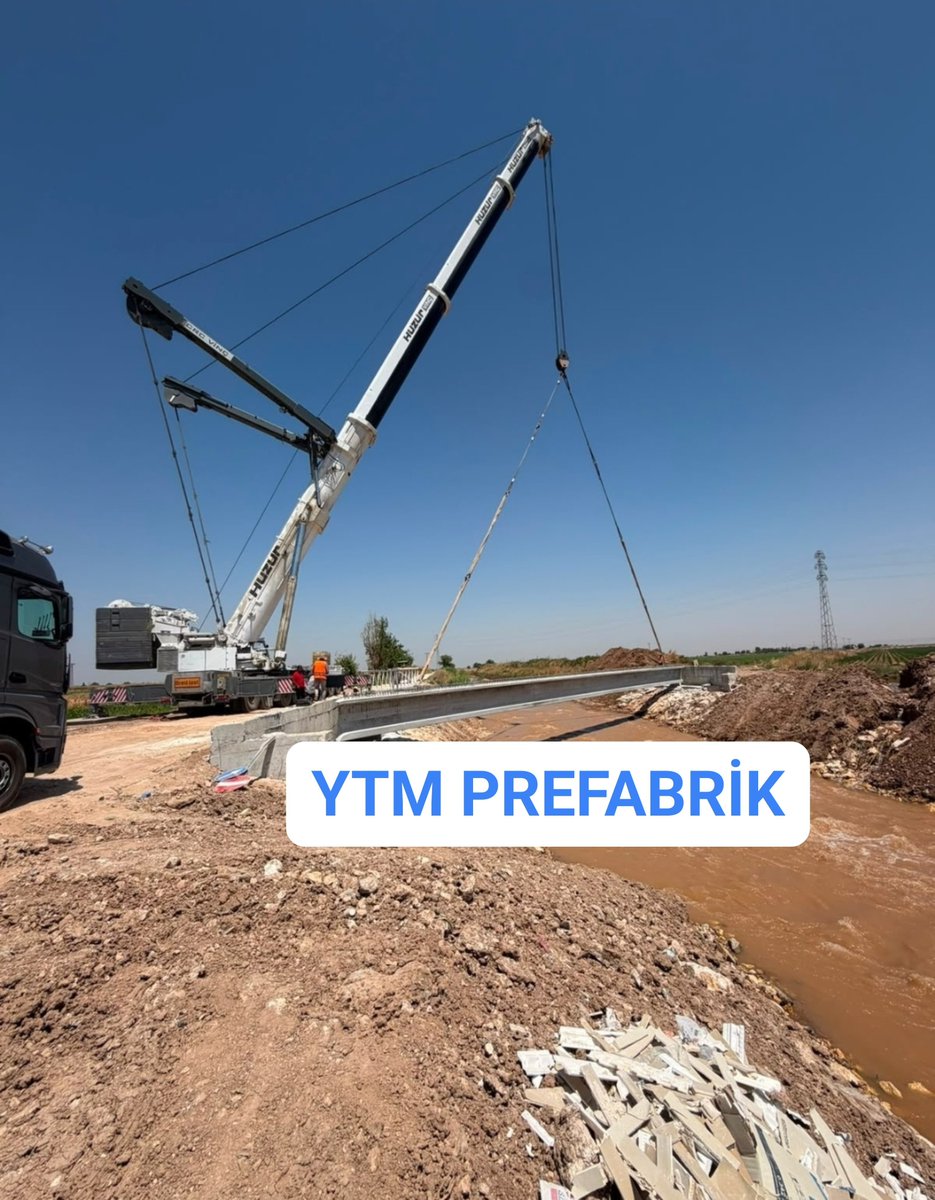 TayyarYetim's tweet photo. YTM PREFABRİK olarak ön gerilmeli köprü kiriş imalat ve montajını devam... https://t.co/5RY4RGvVNO