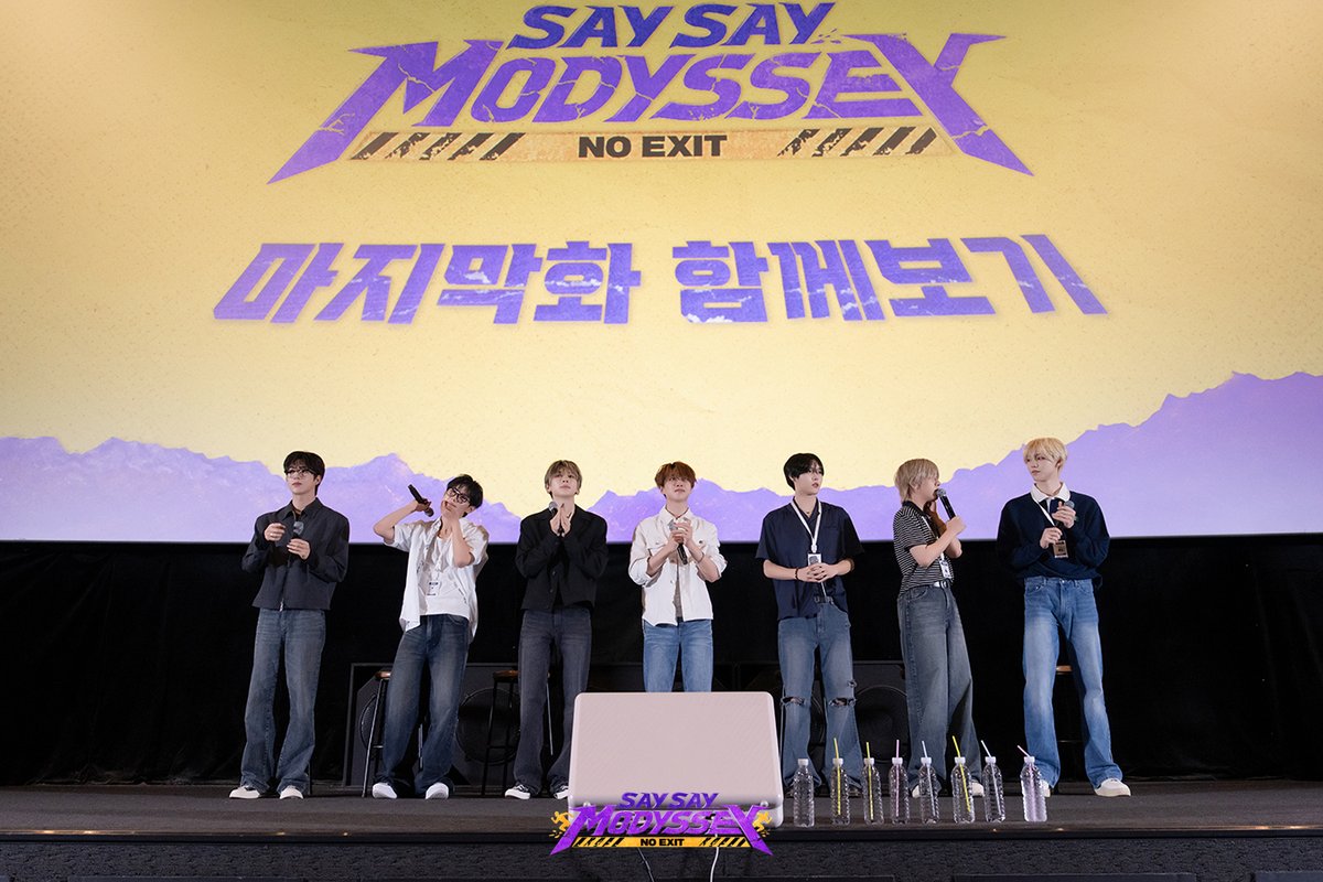 mnetplus_og's tweet photo. [#SAYSAYMODYSSEY] 📸Behind Photo ㅣ Final Episode Group Viewing ① #MnetPlus_Original

The first platform to watch 〈SAY SAY MODYSSEY : NO EXIT〉
𝐌𝐧𝐞𝐭 𝐏𝐥𝐮𝐬 👉 https://t.co/6mlAUUAm1r

〈SAY SAY MODYSSEY : NO EXIT〉
📍 Watch on Mnet Plus

=
[#쎄쎄모] 📸Behind Photo ㅣ 마지막화 함께보기 ① #MnetPlus_Original

〈SAY SAY MODYSSEY : NO EXIT〉 가장 먼저 보는 곳,
𝐌𝐧𝐞𝐭 𝐏𝐥𝐮𝐬 👉 https://t.co/6mlAUUAm1r

〈SAY SAY MODYSSEY : NO EXIT〉
📍 Watch on Mnet Plus

#MODYSSEY #모디세이
#SSM_NOEXIT #SAYSAYMODYSSEY #쎄쎄모
#엠넷플러스오리지널 #MnetPlus #엠넷플러스 #Mnet #엠넷