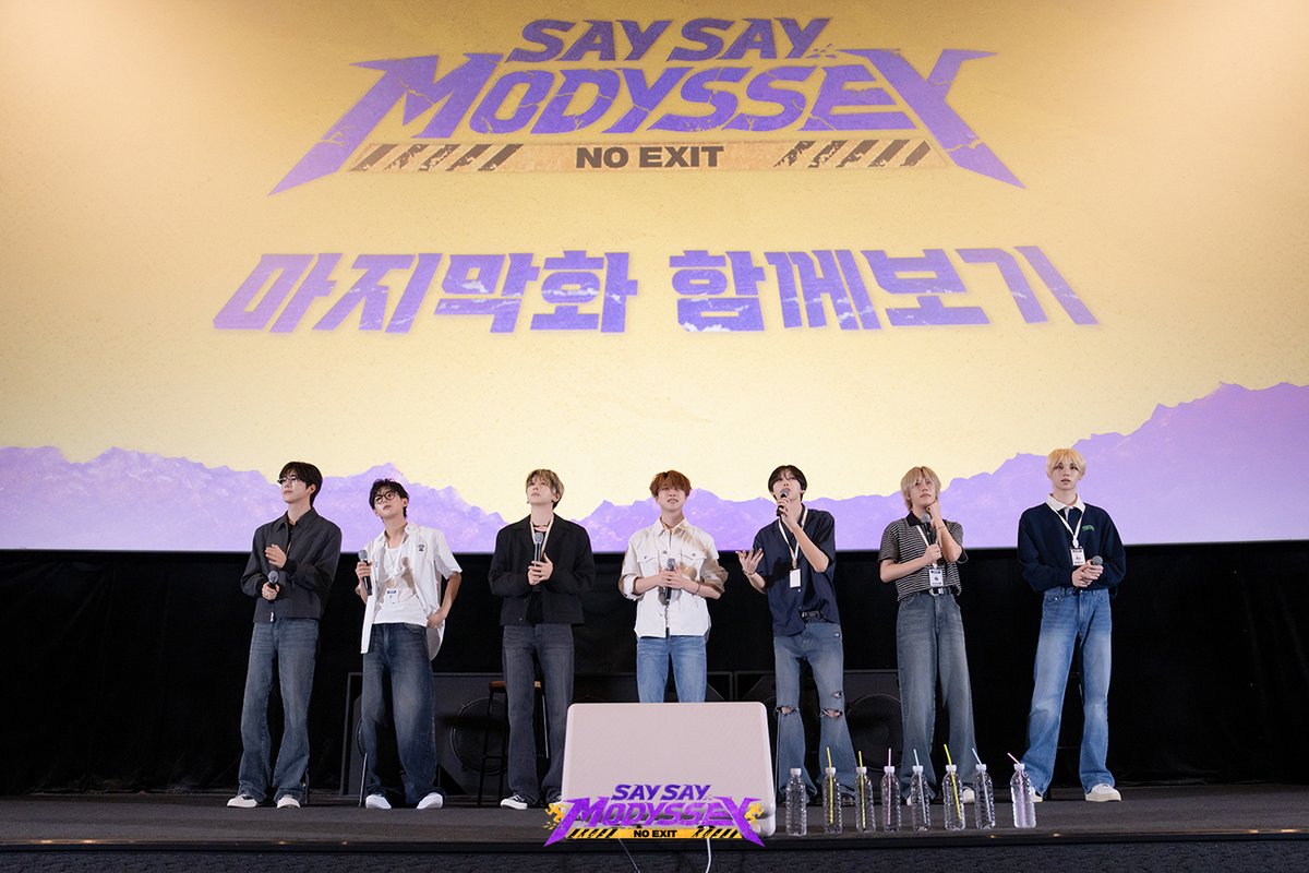 mnetplus_og's tweet photo. [#SAYSAYMODYSSEY] 📸Behind Photo ㅣ Final Episode Group Viewing ① #MnetPlus_Original

The first platform to watch 〈SAY SAY MODYSSEY : NO EXIT〉
𝐌𝐧𝐞𝐭 𝐏𝐥𝐮𝐬 👉 https://t.co/6mlAUUAm1r

〈SAY SAY MODYSSEY : NO EXIT〉
📍 Watch on Mnet Plus

=
[#쎄쎄모] 📸Behind Photo ㅣ 마지막화 함께보기 ① #MnetPlus_Original

〈SAY SAY MODYSSEY : NO EXIT〉 가장 먼저 보는 곳,
𝐌𝐧𝐞𝐭 𝐏𝐥𝐮𝐬 👉 https://t.co/6mlAUUAm1r

〈SAY SAY MODYSSEY : NO EXIT〉
📍 Watch on Mnet Plus

#MODYSSEY #모디세이
#SSM_NOEXIT #SAYSAYMODYSSEY #쎄쎄모
#엠넷플러스오리지널 #MnetPlus #엠넷플러스 #Mnet #엠넷