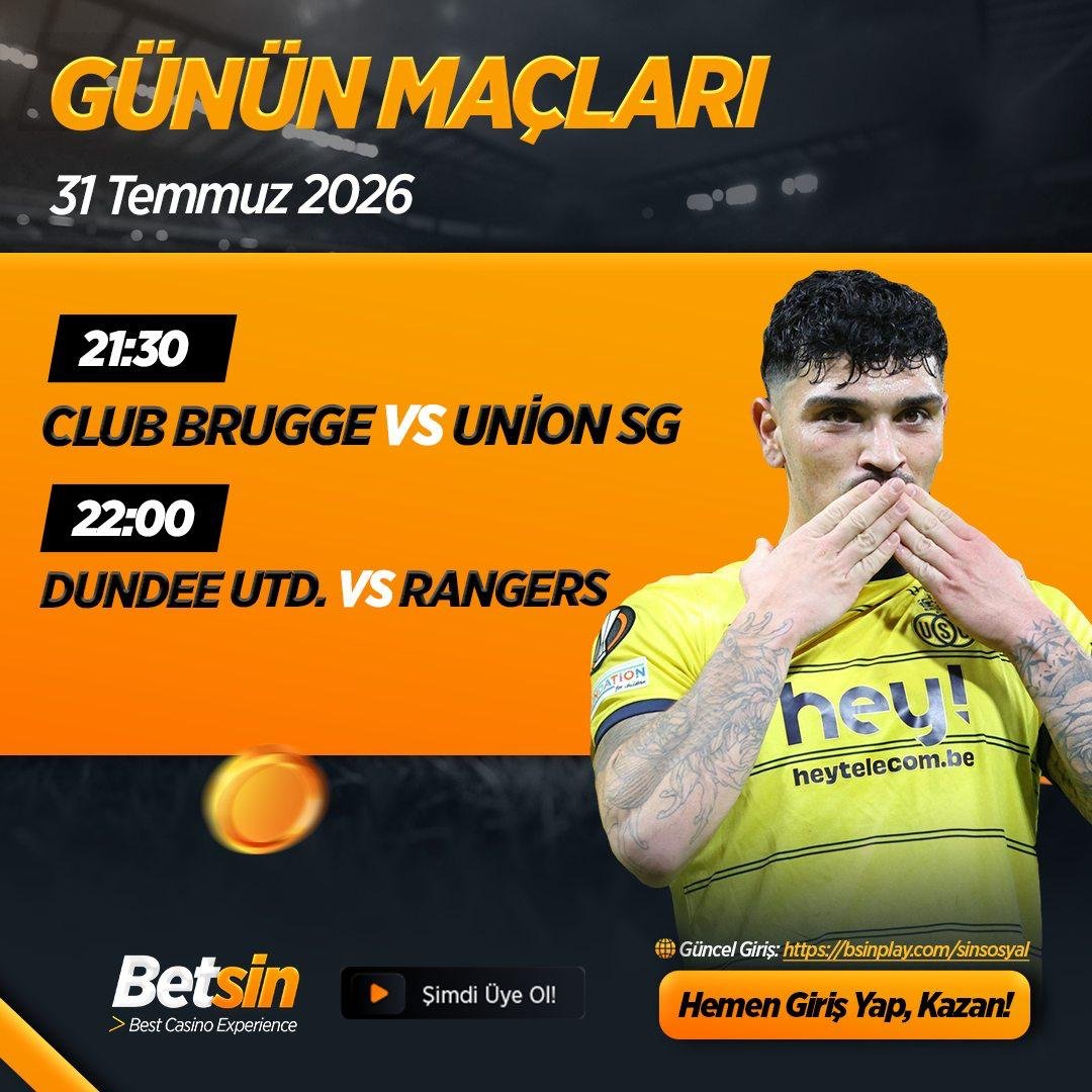betsinxsosyall's tweet photo. ⚽️ Günün maçları Betsin’de!

🎖 Günün öne çıkan mücadeleleri Betsin'de seni bekliyor.

✨️Kuponunu oluştur, maç keyfini Betsin ile yaşa.

#betsin #denemebonusu https://t.co/bf98U5RzQ7