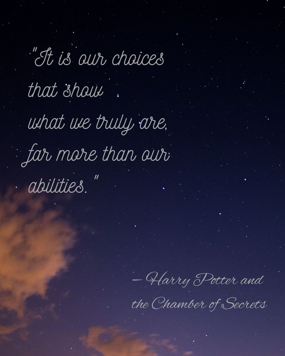 charmiee09's tweet photo. This quote reminds me that it's not our talents that define us—it's the choices we make every day. Even small decisions can show the kind of person we choose to be. 💛 https://t.co/rdd6Ncs39o