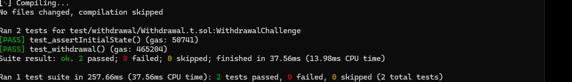 0xSpectreSec's tweet photo. Challenge 18/18 of Damn Vulnerable DeFi: Withdrawal✅

Another milestone reached! 🚀

This journey has taken me far beyond writing Solidity. I've had to deeply understand the EVM and the mechanics behind many of DeFi's core building blocks, including:

• ABI encoding & calldata internals
• Proxies, delegatecall & storage layouts
• CREATE2 & deterministic deployments
• Flash loans & governance attacks
• Safe wallets & Permit2
• Uniswap V2 & V3 (including concentrated liquidity)
• Oracle manipulation
• Cross-chain messaging & bridge security
The latest challenge (Withdrawal) was a great exercise in bridge security, authenticated messages, and withdrawal finalization.

The only challenge left is Curvy Puppet(Challenge 17)😅 It's been the toughest one for me so far. I've spent a lot of time experimenting with the Curve StableSwap mechanics and virtual price manipulation, but I still haven't landed the intended exploit. 

I'll keep digging until I understand exactly what's happening, once Curvy Puppet falls, it'll be 18/18.
For now, it's time to shift my focus toward auditing real-world protocols and participating in competitive audits.

#Solidity #Ethereum #DeFi #BlockchainSecurity #SmartContracts #Foundry #Audit #Web3 @tinchoabbate