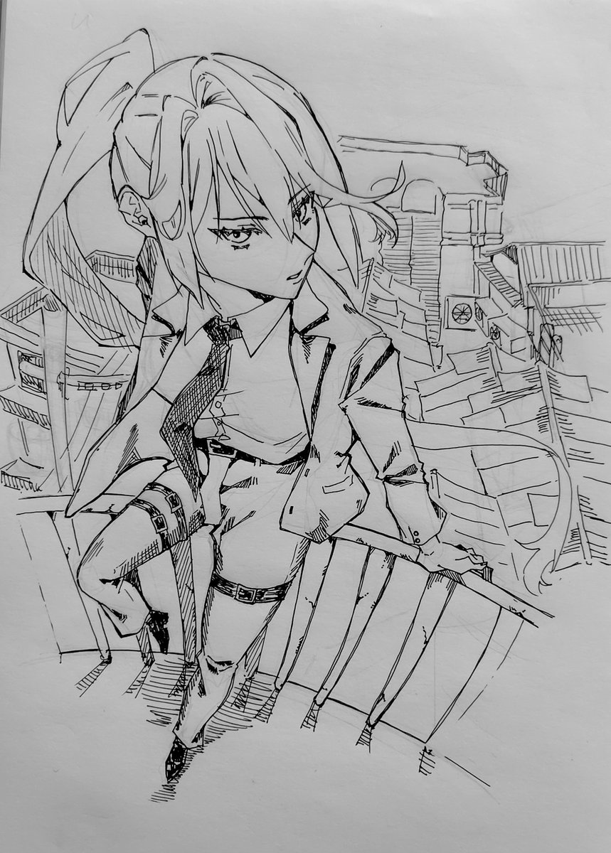 Midoorii_22's tweet photo. 背景練習せんとなあ https://t.co/Xd1nj6bagZ