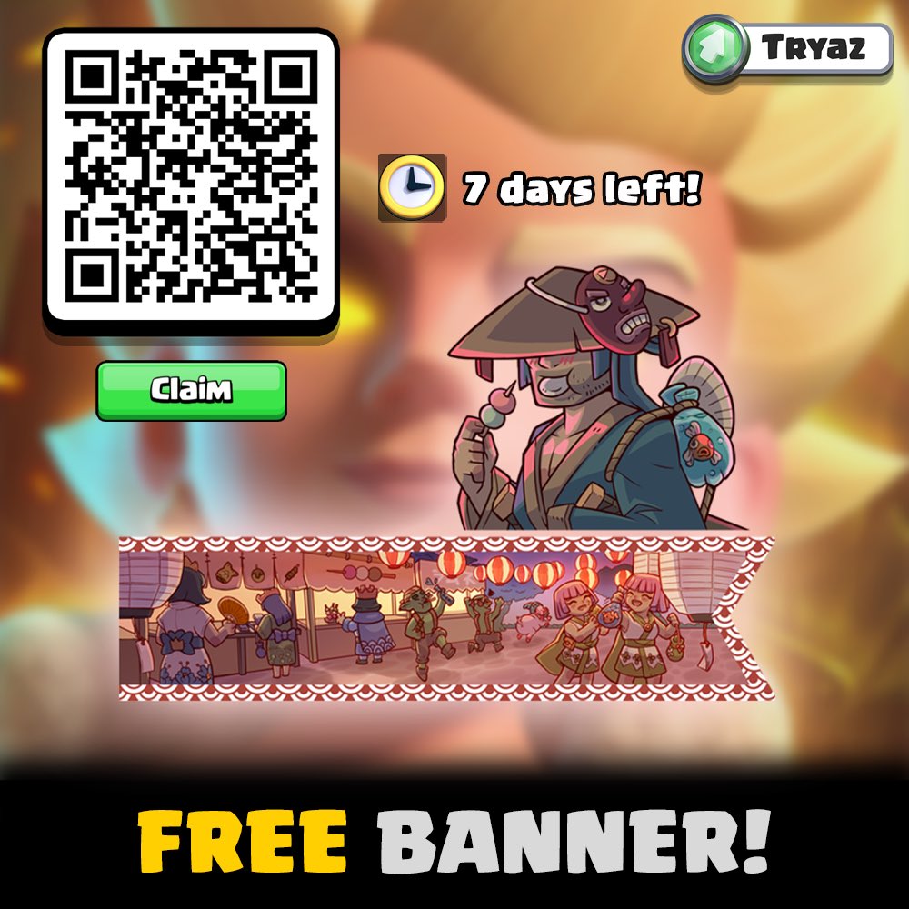 TryazGaming's tweet photo. 🎁 NEW FREE Battle Banner 🎁

Banner 1: https://t.co/MwDMGiX3Sl 
Banner 2: https://t.co/3T70yAxvmM

Follow to not miss more rewards 🔥 https://t.co/JL99fxxawa