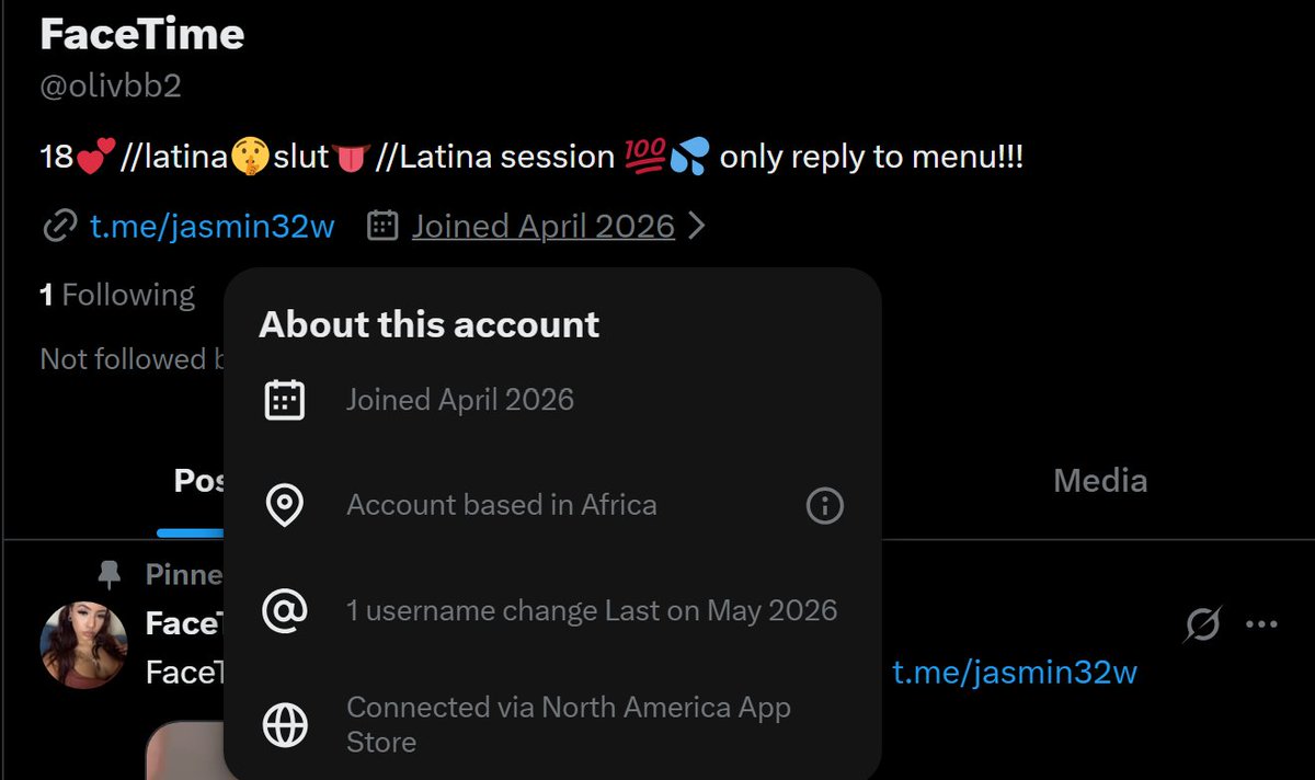 TsavoKitty's tweet photo. [ 4/5 ] – Account 4  
https://t.co/2yuxX6Ip2t 💥🔨
Details: Joined April 2026, First post May 2026  
Loc: Africa via North America App Store  
Followers: 6,771 https://t.co/JPPwgvpK97