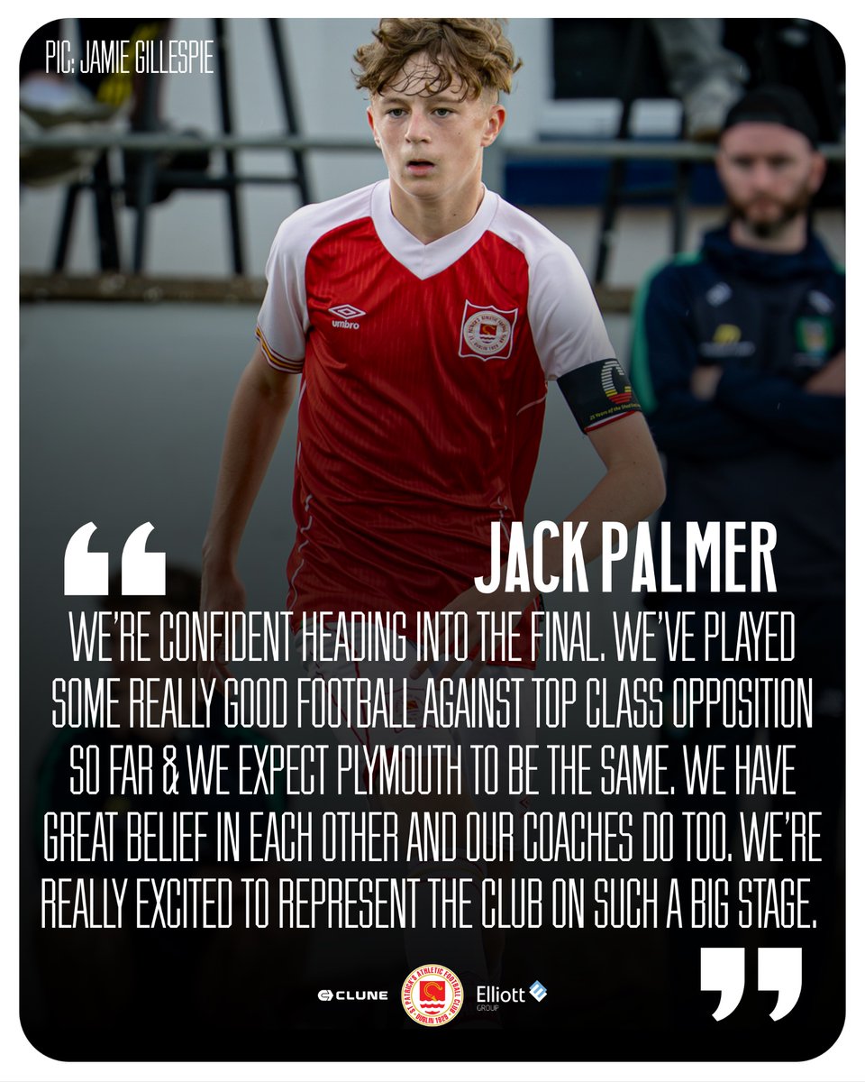 stpatsfc's tweet photo. U14 Captain Jack Palmer &amp; The Saints are ready for today’s @SuperCupNI Final against Plymouth Argyle 🏆

Kick-off at Colraine Showgrounds is at 3pm ⚽️

We’ll have team-news at 2pm &amp; HT/FT updates too 🗞️

Best of luck, lads 🤞

#StPatsFC 🔴⚪️

📸 Jamie Gillespie https://t.co/4gcbEvhJIK