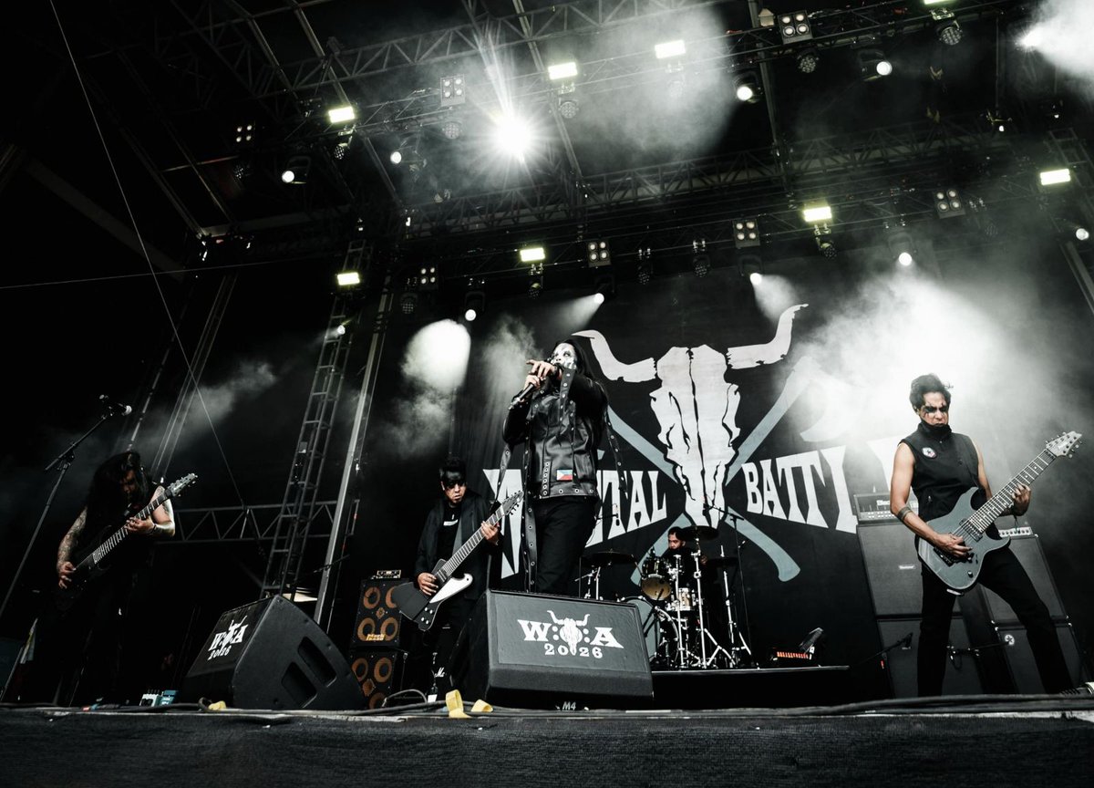 manilabulletin's tweet photo. LOOK: Iloilo-based Sentient Void performs at the Wacken Metal Battle 2026 Final, a heavy metal music festival in Germany, as the country's representative on Thursday, July 30. 

The band consists of Dr. Alfred Gregore from Barotac Nuevo, Atty. John Paul Ernest Ravena from Estancia, Kevin Sombero and Richard Arengo from Pavia, Stephen Benedicto from Iloilo City, and Lemuel Anthony Gadong from Roxas City, Capiz. | via Tara Yap  (Dark Room Photo/PR)