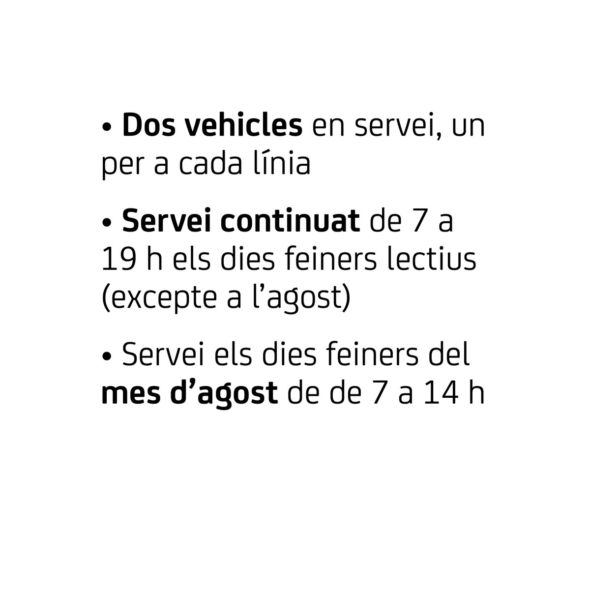 solerisauret's tweet photo. Queden només 3 dies!
Des del 3 d'agost, el bus a demanda de Cervelló millora per adaptar-se millor a les teves necessitats.

Entre les principals novetats:
🚌 Dos vehicles en servei, un per a cada línia (CB1 i CB2).
⏰ Més cobertura horària.
📱 Reserva més fàcil des de l'app, la web o per telèfon.

https://t.co/lfPWhXLPSC

#BusMetropolità #Cervelló #Mobilitat