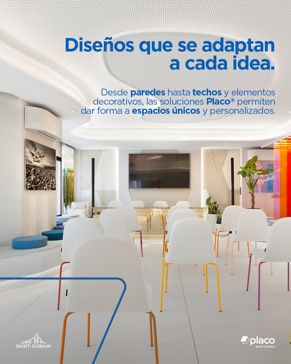 SGplaco's tweet photo. 〰️ Las líneas rectas no son la única opción.
Los espacios también pueden fluir, adaptarse y sorprender.

Con Placo®, las superficies curvas permiten explorar nuevas formas de diseño, creando ambientes más dinámicos, originales y llenos de personalidad.

#MakingTheWorldABetterHome https://t.co/RDeyVukB01