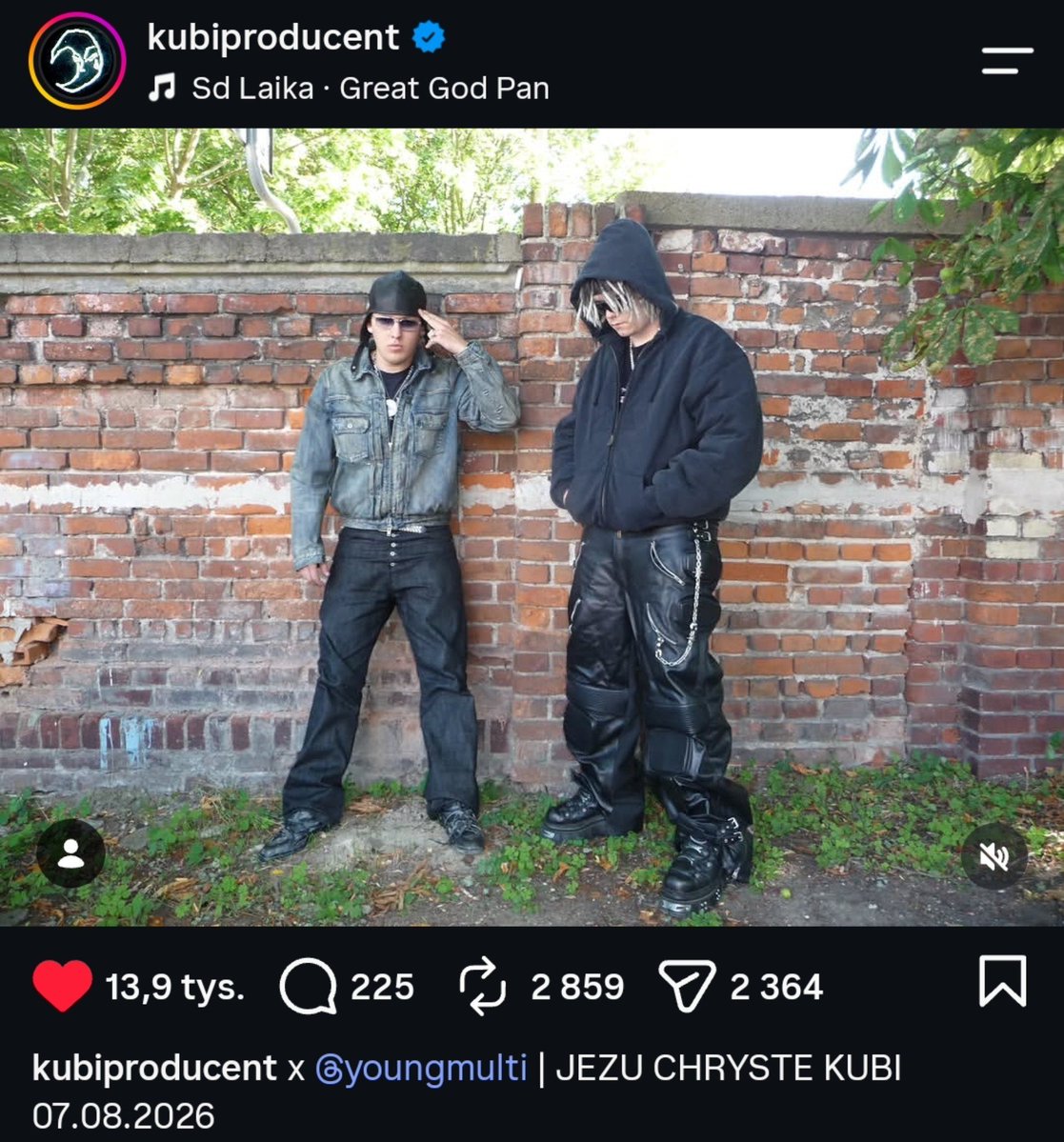 Mlody_Burdziak's tweet photo. ‼️ Young Multi na albumie Kubiego Producenta 

🗓 7.08.2026

@young_multi @YFLabel https://t.co/wyHt5bhQkp