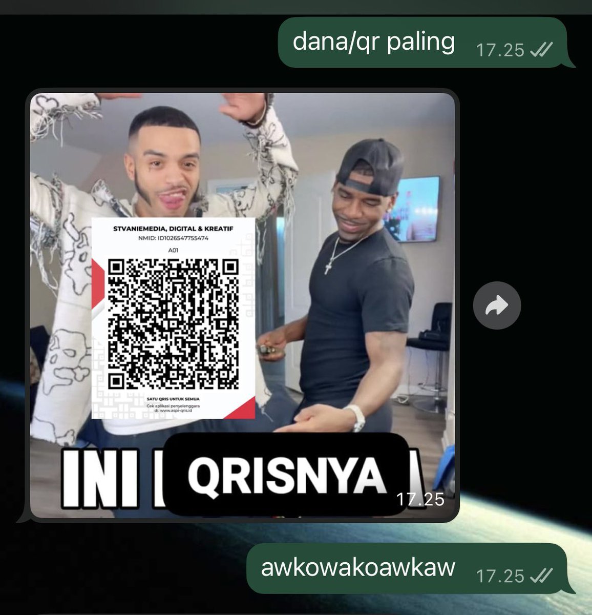 _speeeeed's tweet photo. qris cowok https://t.co/bYLyoBW5mv