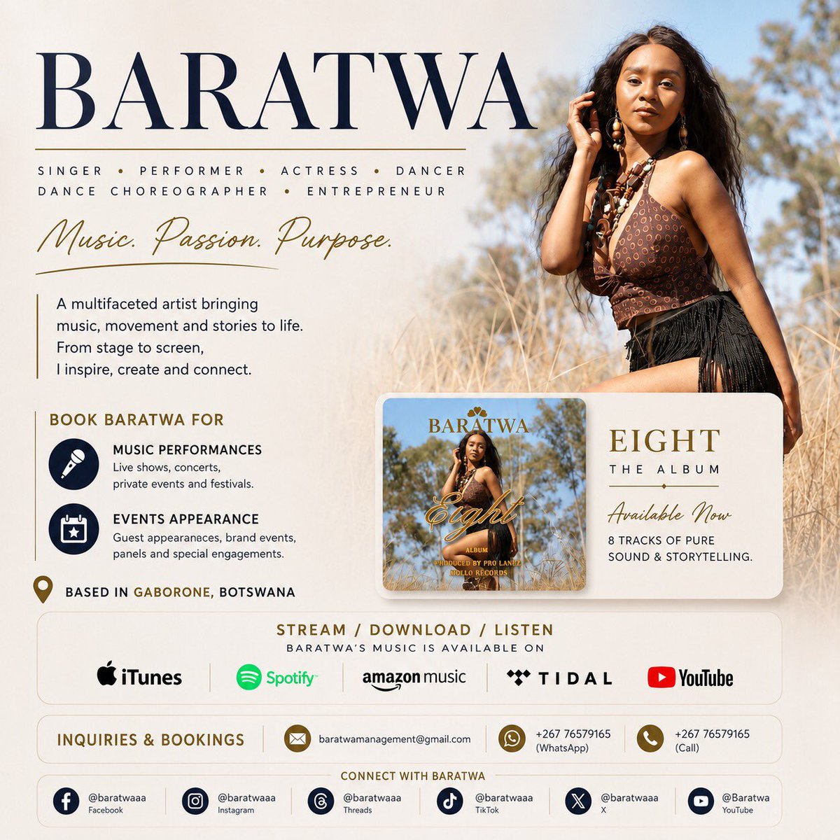 baratwaaa's tweet photo. Music. Passion. Purpose 

Eight is available for streaming 

https://t.co/jGfZwzjakS https://t.co/G1xt1JRW3a