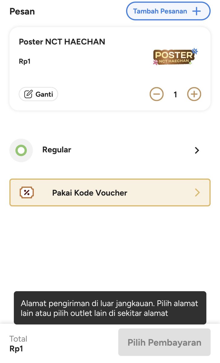 peachykeyra_'s tweet photo. tolong dong ini gimana yaaa huhu. Padahal sebelumnya gue pake alamat yang sama tapi ini gimana ya?? tolong dong 🙏🏻😄  @Kopikenangan_ID #kopikenanganXHaechanNCT https://t.co/Llnp4Co0vt