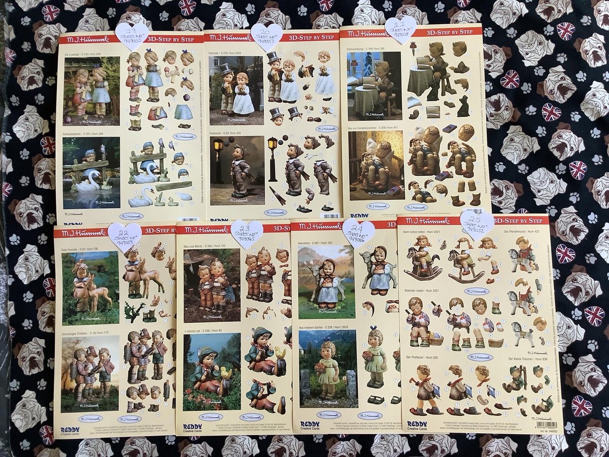 WatsonsVintage's tweet photo. NEW LISTING - M. J. Hummel Design Decoupage Sheets - Two or Three 3-D Designs on each sheet - Sold Per Sheet - Need to be cut-out by hand -Make cards/Tags https://t.co/0WhITYbUxm via @Etsy #Decoupage #MJHummel #CardMaking #3D #HandmadeCards https://t.co/uFZf9V7G3J