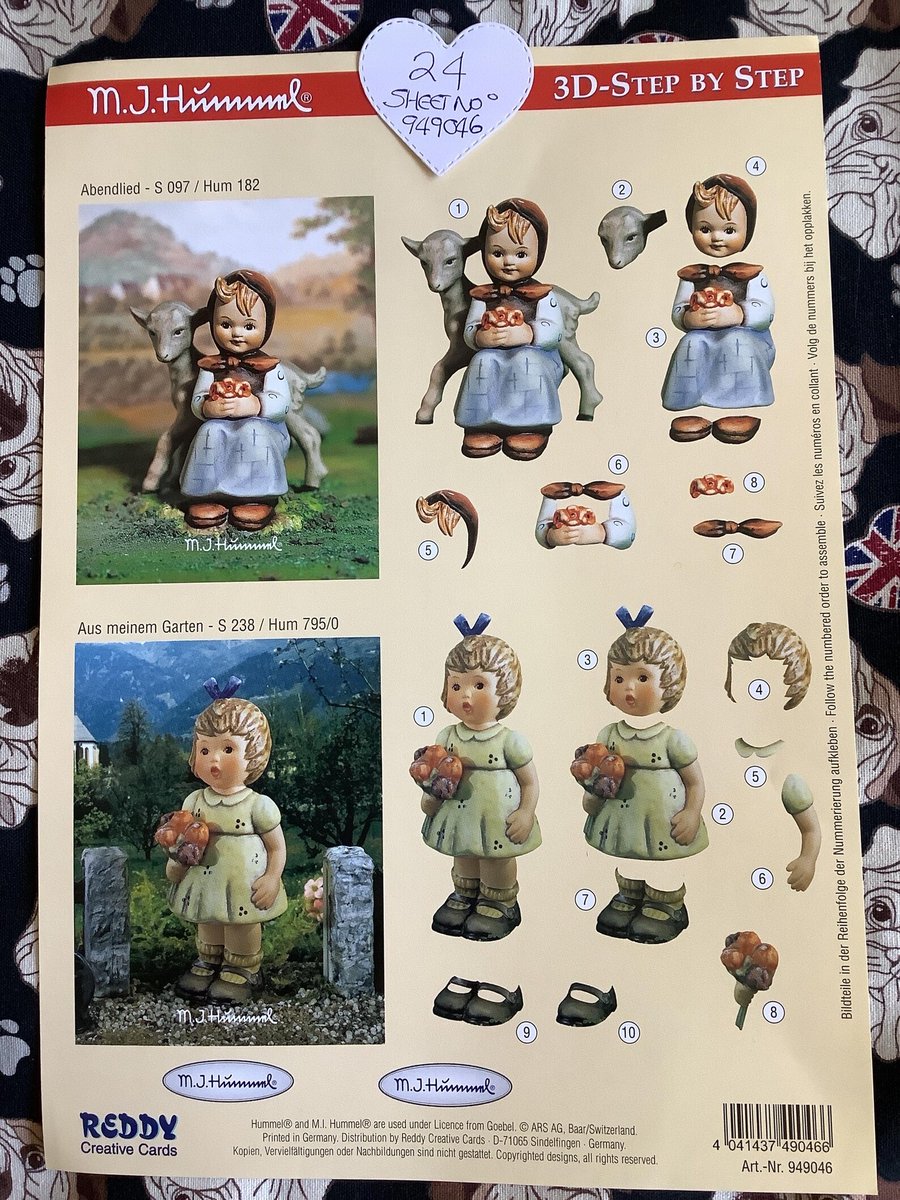 WatsonsVintage's tweet photo. NEW LISTING - M. J. Hummel Design Decoupage Sheets - Two or Three 3-D Designs on each sheet - Sold Per Sheet - Need to be cut-out by hand -Make cards/Tags https://t.co/0WhITYbUxm via @Etsy #Decoupage #MJHummel #CardMaking #3D #HandmadeCards https://t.co/uFZf9V7G3J