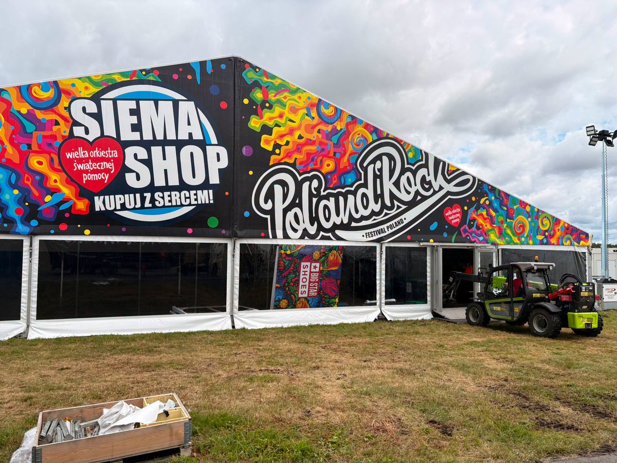 Bac_Polska's tweet photo. 🎸 Pol’and’Rock Festival trwa w najlepsze, a podczas prac organizacyjnych nie mogło zabraknąć maszyn BAC Polska!

Potrzebujesz wynająć lub kupić ładowarkę teleskopową? Skontaktuj się z nami:

📞 +48 957 529 277
📧 info@bacpolska.pl

#BACPolska #Zoomlion #WOŚP #PolAndRock https://t.co/pnC6JZFgtV