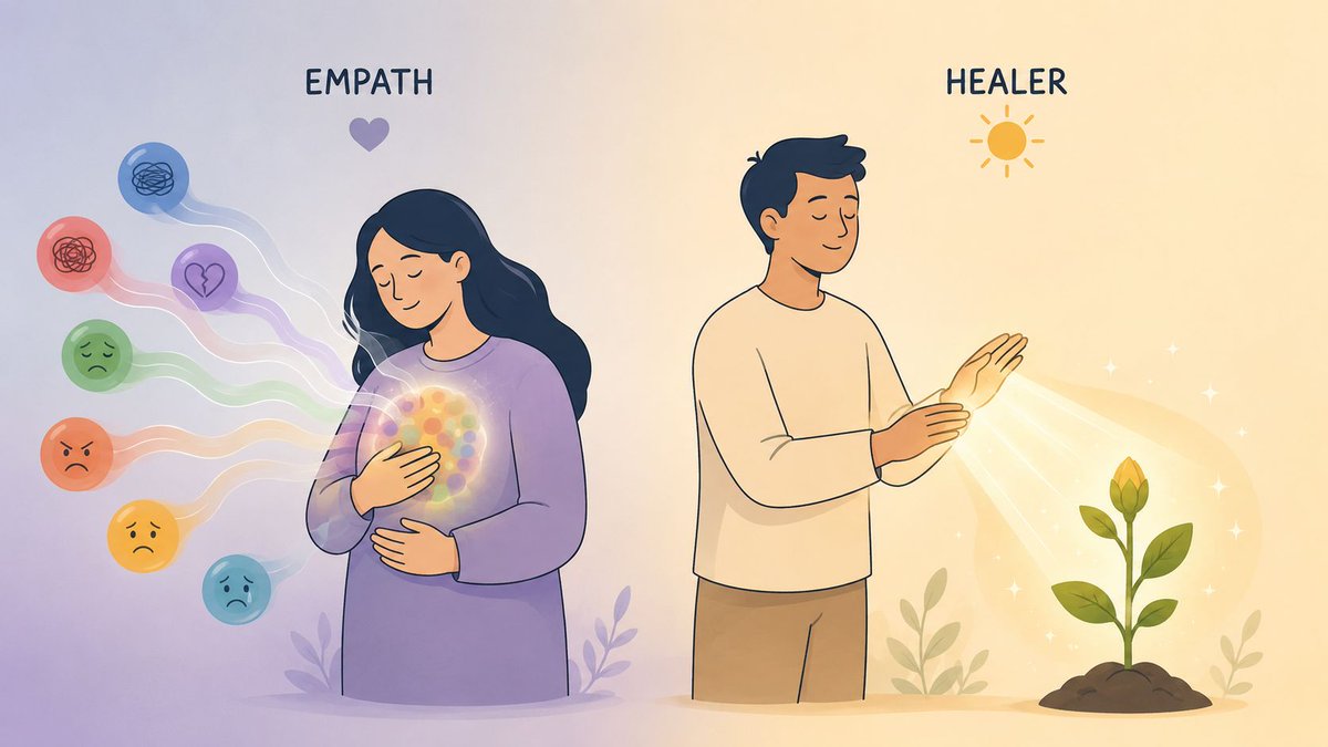 LifePurposeApp's tweet photo. Empaths and Healers: Signs, Differences, and Growth Paths

Discover what sets empaths and healers apart, how to spot the signs, avoid burnout, and use tools like the Life Purpose App for deeper self-knowledge.

Read more: https://t.co/9HVGo6Xf7r https://t.co/VikUmqZd7p
