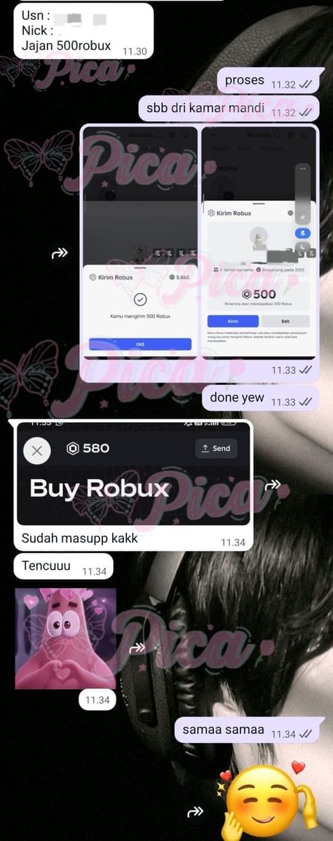 Wonmyon_'s tweet photo. READY ROBUX VIA USN*

50r = 7.500
100r = 15.000
150r = 22.500
200r = 30.000
250r = 37.500
300r = 45.000
350r = 52.500
400r = 60.000
450r = 67.500
500r = 75.000
1.000r = 149.000

- Robux langsung masuk tanpa login
- Proses Fast
- Bis transaksi lewat WhatsApp

#roblox #robux #game https://t.co/2b7qYGFSYG