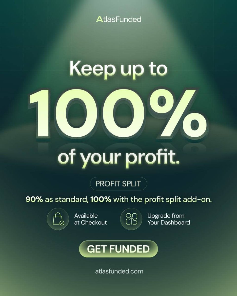 jamesgarba16's tweet photo. Keep up to 100% of your profit. 💰

90% standard payout — or unlock 100%.

Use code JULY at checkout for 40% OFF + 125% refund guarantee.

⏳ Promo ends tomorrow.

Get Funded.
https://t.co/0TgG1z2dSd https://t.co/LSk9YtK3PL