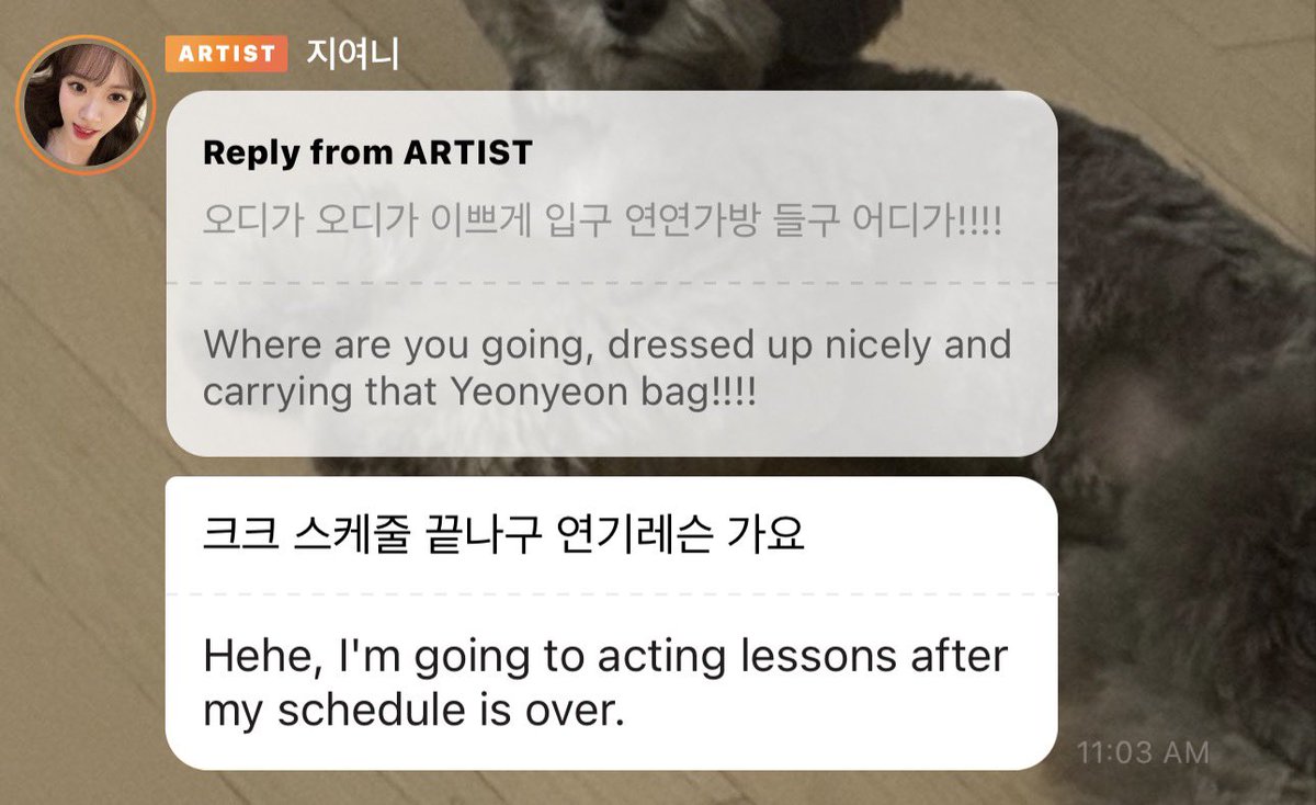RahBona's tweet photo. JiYeon 🫧 

➖ Where are you going, all dressed up so pretty and carrying your Yeonyeon bag?!!!!
🐰 Hehe, after my schedule is over, I’m going to acting lessons 

^ Her dedication to acting is something I really admire. Even while she’s actively filming now she still makes time to attend acting lessons. I love how committed she is to constantly improving 😭 

#KimJiYeon #BONA 
#WJSN  #보나 #김지연
