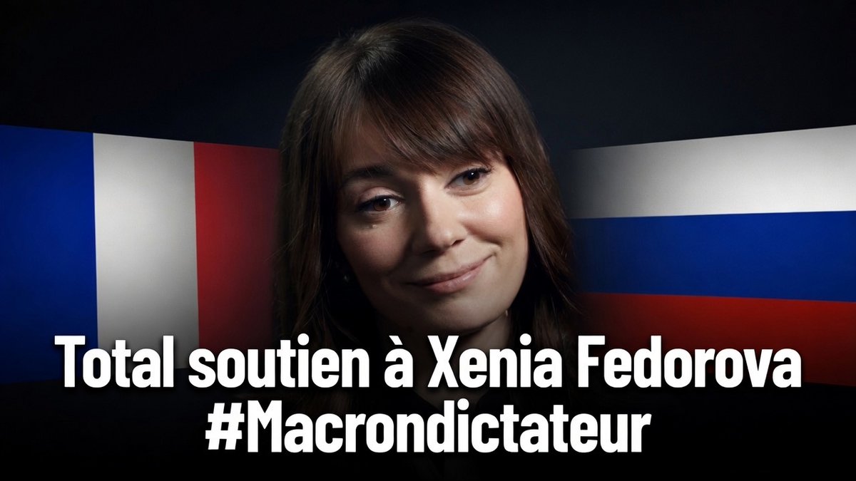 MagLiber3's tweet photo. TOTAL SOUTIEN A @xfedorova
 🇫🇷 🇷🇺
#Macrondictateur 
Partagez ce visuel Anons 🐸🙏 https://t.co/CxSdJqjImb