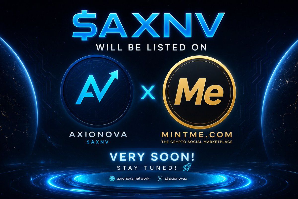 Axionova_tweets's tweet photo. $AXNV will be listed on https://t.co/TSpJevTf16 very soon, stay tuned! 🚀

#Axionova #AXNV #MintMe #Crypto #Blockchain https://t.co/54xjgjw1xW