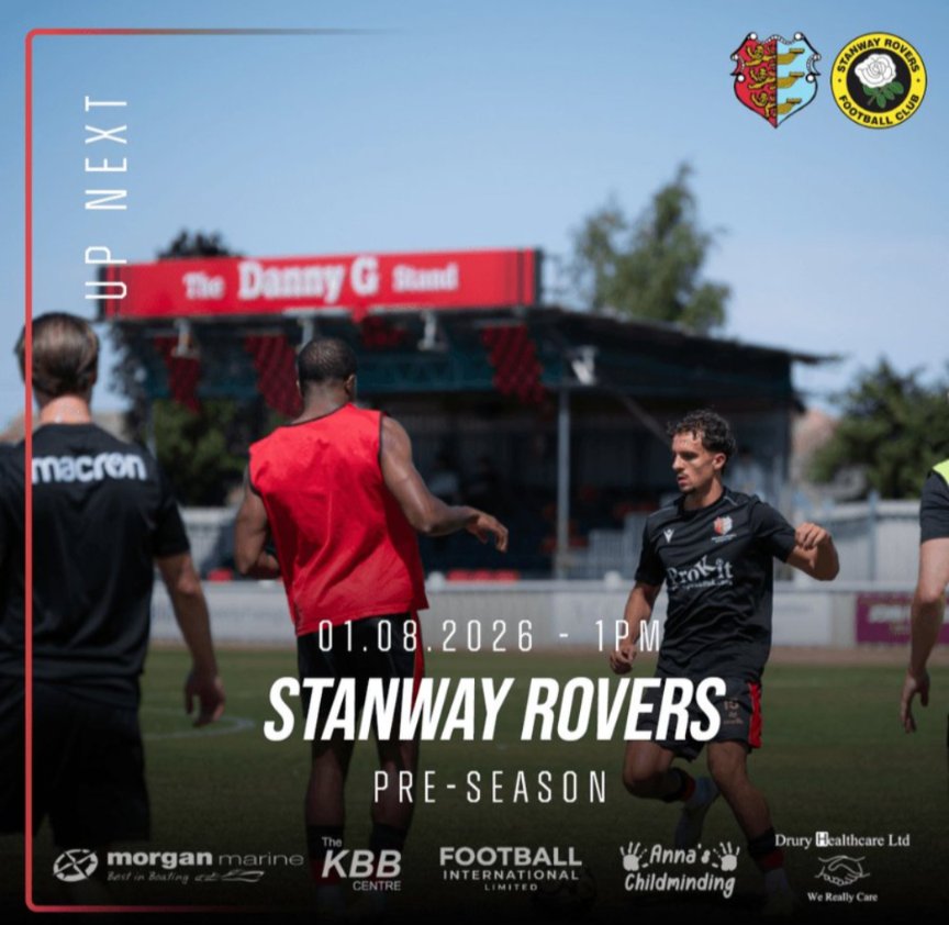 EssexSuffo62178's tweet photo. Newly promoted to the Isthmian Premier Division for the 1st time, @StanwayRovers visit Division 1 North neighbours @Brightlingseafc tomorrow afternoon. Plenty of changes in personnel for both clubs over the Summer. Keeping in local 😉 https://t.co/lajmLLZ2T1