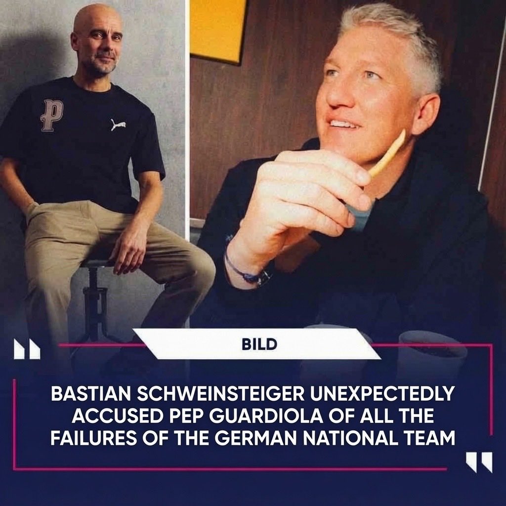 theromabass's tweet photo. 🚨 Schweinsteiger drops a bombshell
Bastian accused Pep Guardiola of being responsible for the decline and failures of the German national team, saying Germany lost its fighting spirit after Pep’s time at Bayern.
From Bayern days to Die Mannschaft… this one still hits hard 🔥
Source: https://t.co/6Lvxt633cH
#Schweinsteiger #Guardiola #Germany #Football #Bundesliga