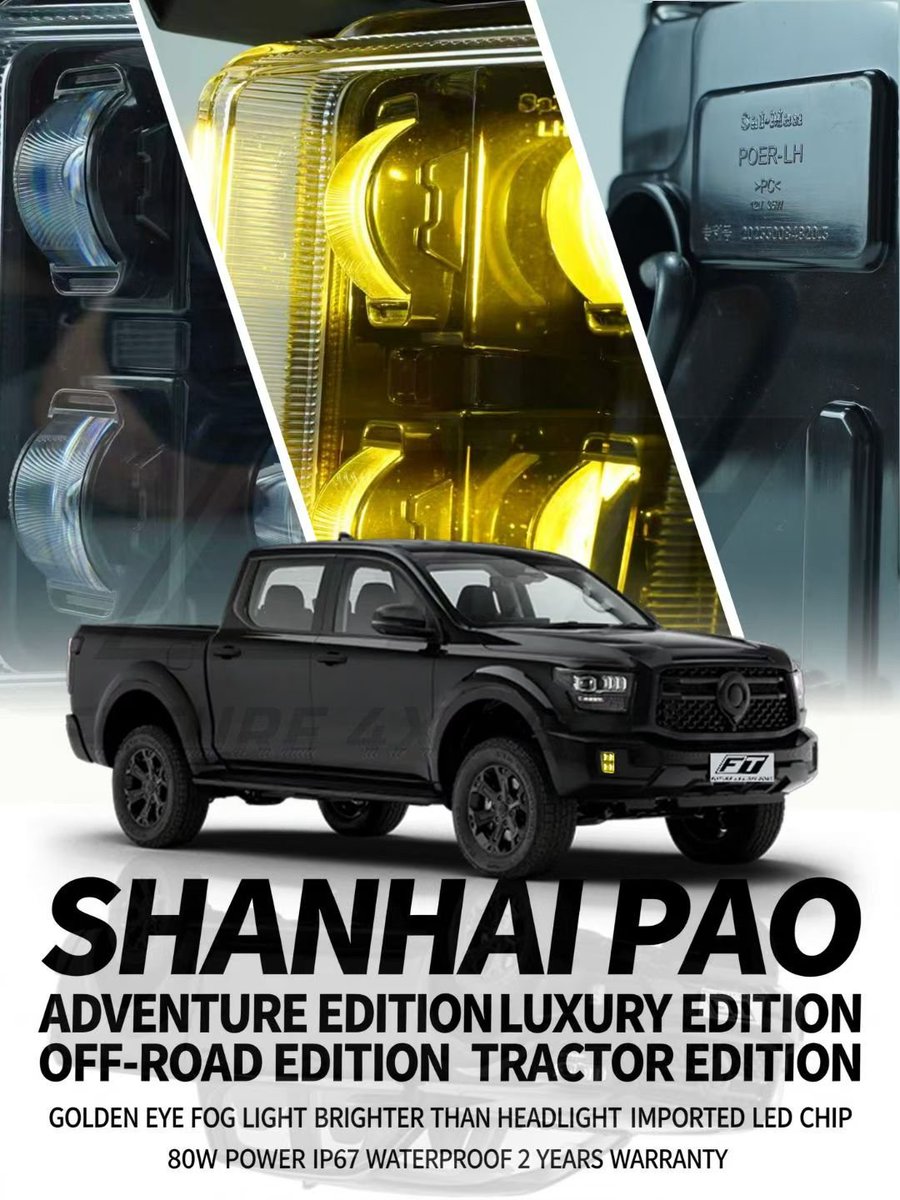 sijinterai's tweet photo. 山海炮专属黄金眼雾灯✨
Golden Eye Fog Light For Great Wall Shanhai Pao
#GreatWallMotors
#ShanhaiPao
#FogLights
#OffRoad
#Overlanding https://t.co/t1uICieU6h