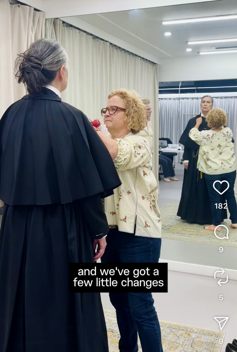 JoanTheProfound's tweet photo. STC just posted a super interesting video about making costumes for Doubt!
Here are a few screenshots. The last one is my definite fave! 😆 TWIRL, QUEEN! 💃🏻🙌
#PamelaRabe #DoubtAParable #STCDoubt https://t.co/3KanBrWz2k
