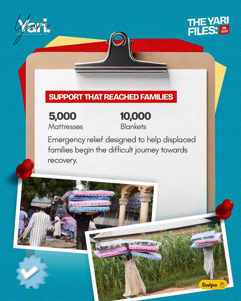 EverythingYari's tweet photo. The Yari Files looks back at the response of Senator AbdulAziz Yari that followed: immediate humanitarian relief, support for displaced families, and a commitment to rebuild communities stronger than before.
#TheYariFiles https://t.co/GfxVvvgqOo