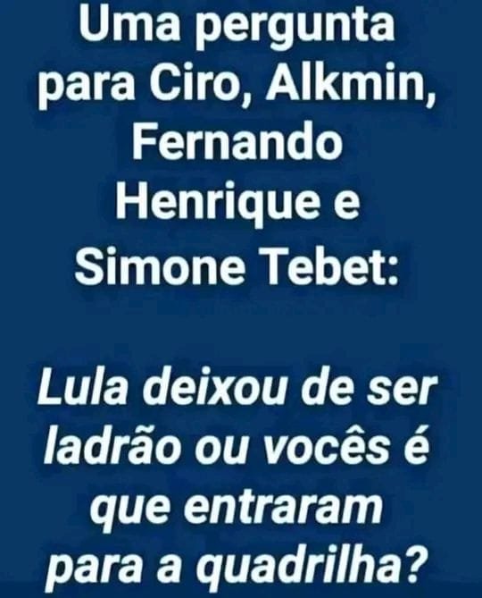 titiogettr4905's tweet photo. Sabemos a resposta https://t.co/l7x6hiWmxi