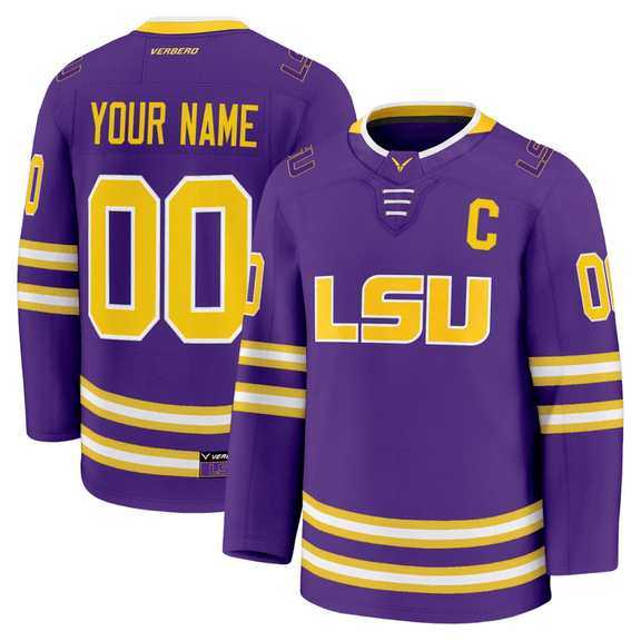 NebSport_store's tweet photo. Design your own LSU Tigers Hockey Custom Purple Jersey with any name and number. A bold purple-and-gold look that lets every fan represent LSU in true hockey style.
ORDER NOW: https://t.co/EYwSBSUXth

#LSUTigers #LSUHockey #GeauxTigers #CustomJersey #HockeyJersey #CollegeHockey https://t.co/vFlpBE2BHc