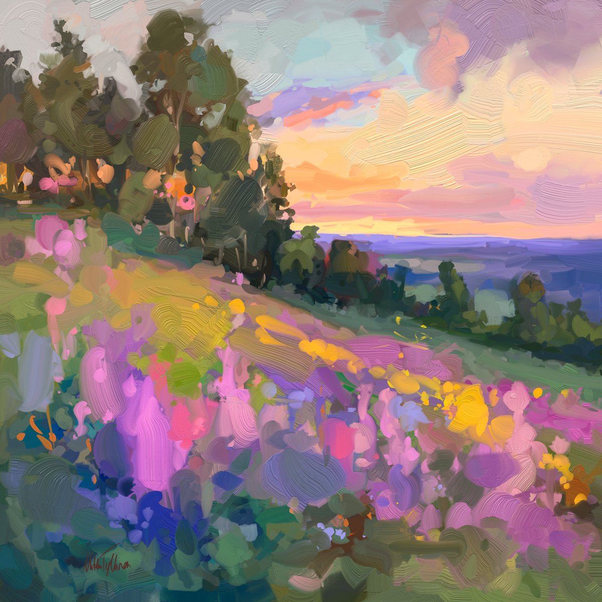 MikkoTyllinen's tweet photo. "Summer meadow" 
Digital oil painting https://t.co/b7PcRMeaT1