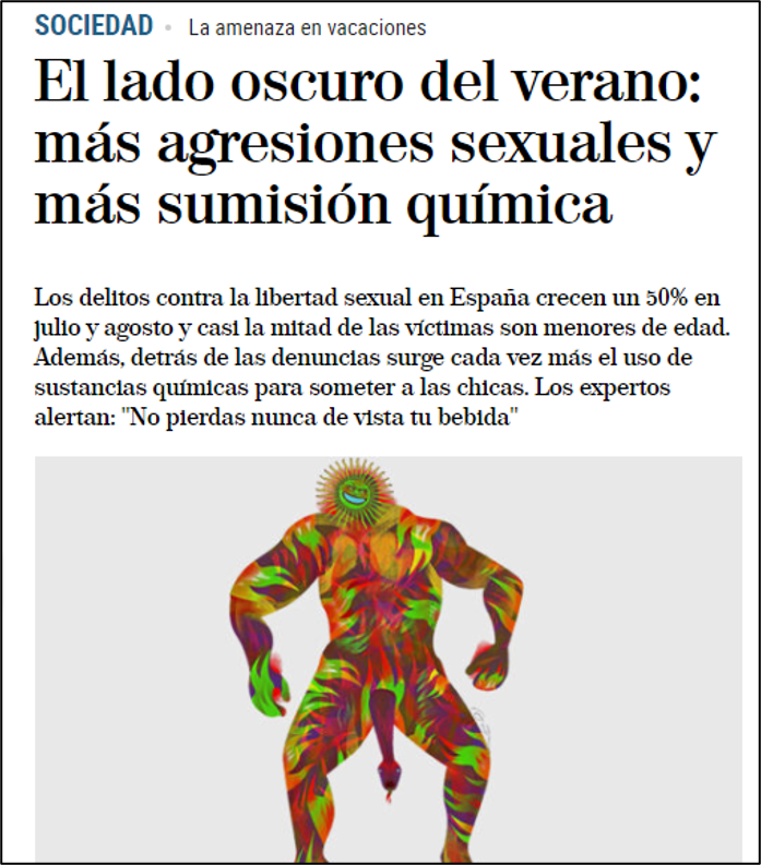 ObsNoctambulas's tweet photo. 🌞Al igual que no existen las llamadas 'drogas de la violación', tampoco existe 'la droga del verano'. 

Cada año asistimos a titulares que fomentan el terror sexual y desvían el foco a las sustancias. Mándanos tus titulares "preferidos" de este verano para continuar ampliando ;) https://t.co/RULJCUeICa