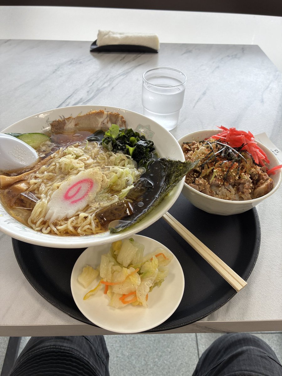 koss_z's tweet photo. 山形といったら冷やしラーメン！道の駅たかはたお昼！
その後近くにある旧高畠駅へ！ https://t.co/fBF8NDe876