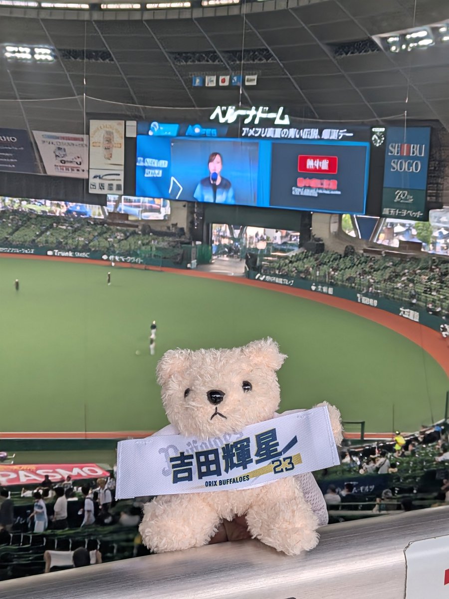 algernon10724's tweet photo. 後半戦はっじまるよー🥳
「気合と根性で後半戦やったりましょ🔥🔥🔥」
2026.7.31 ベルーナドーム https://t.co/o9g7EEAAa5