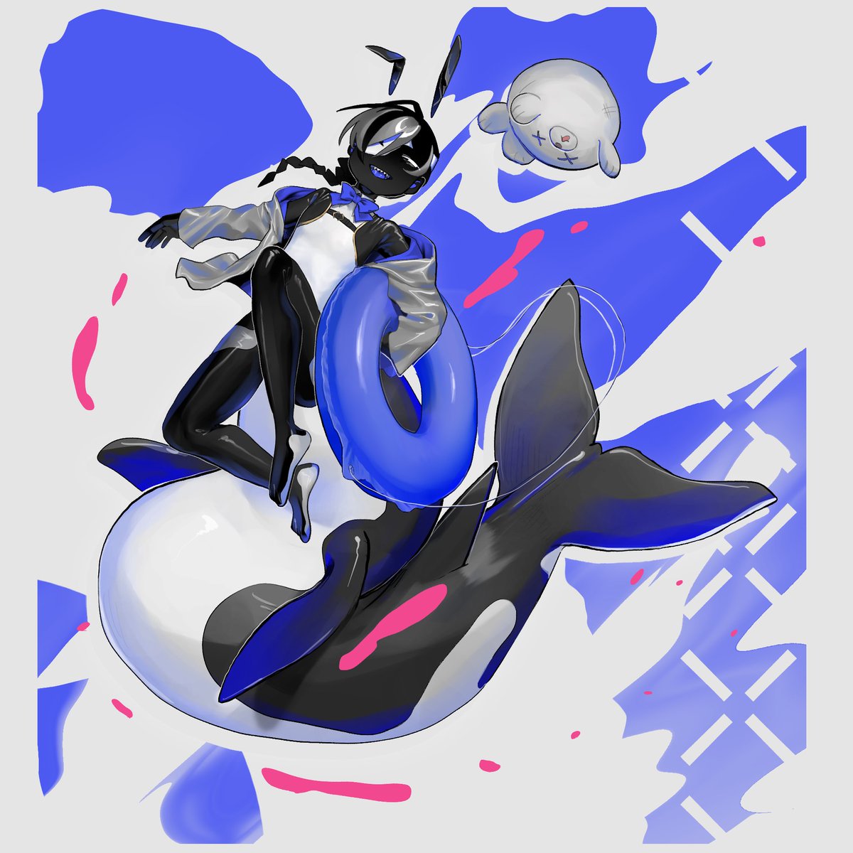 Ore_F00's tweet photo. #OC
シャチ逆バニー隻眼異色舌性別不詳人外 https://t.co/3i8PiLkoCe
