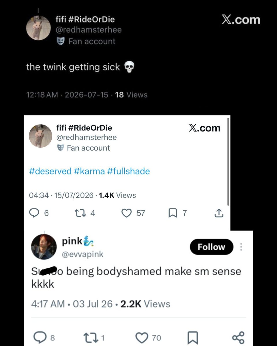 popopokom's tweet photo. OT7 never defended enhypen when evaneers were wishing death on them, hoping they'd get injured during concerts, and celebrating sunoo getting sick. But somehow, evaneers always end up playing the victims. The hypocrisy is insane https://t.co/f0yhurTCAk