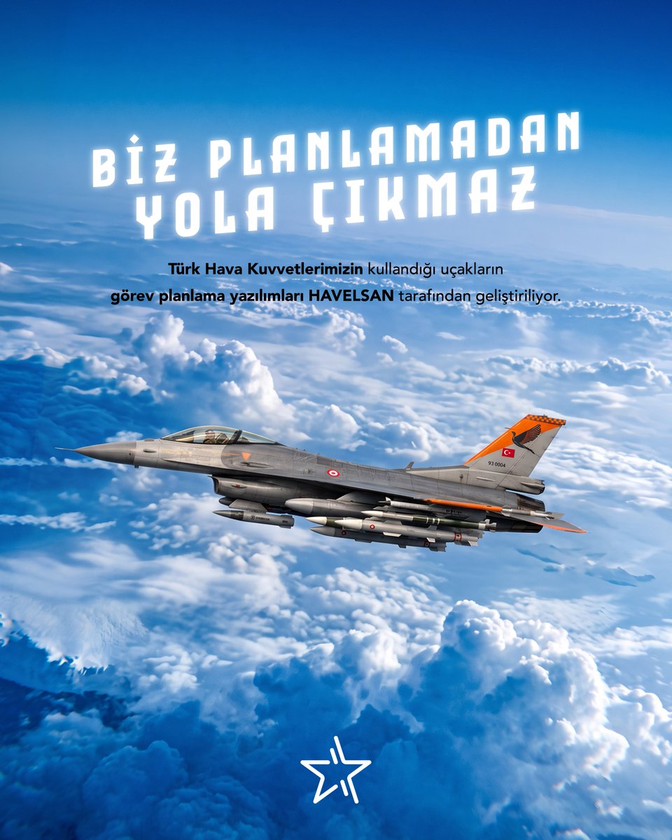 HAVELSAN's tweet photo. Millî Görev Planlama Yazılımlarımız, Türk Hava Kuvvetleri'ne ait uçakların rota, seyrüsefer ve mühimmat entegrasyonunu planlıyor. ✈️

Askeri uçaklarımız tüm uçuş planlamasını görev planlama yazılımlarımızla yapıyor. 🇹🇷

EN⤵️

Our National Mission Planning Software enables the planning of routes, navigation, and weapon integration for Turkish Air Force aircraft. ✈️

Our military aircraft conduct all their flight planning using our mission planning software. 🇹🇷

#44YıllıkTecrübe #DörtlükTeknoloji #44YearsOfExperience #ExcellenceInTechnology