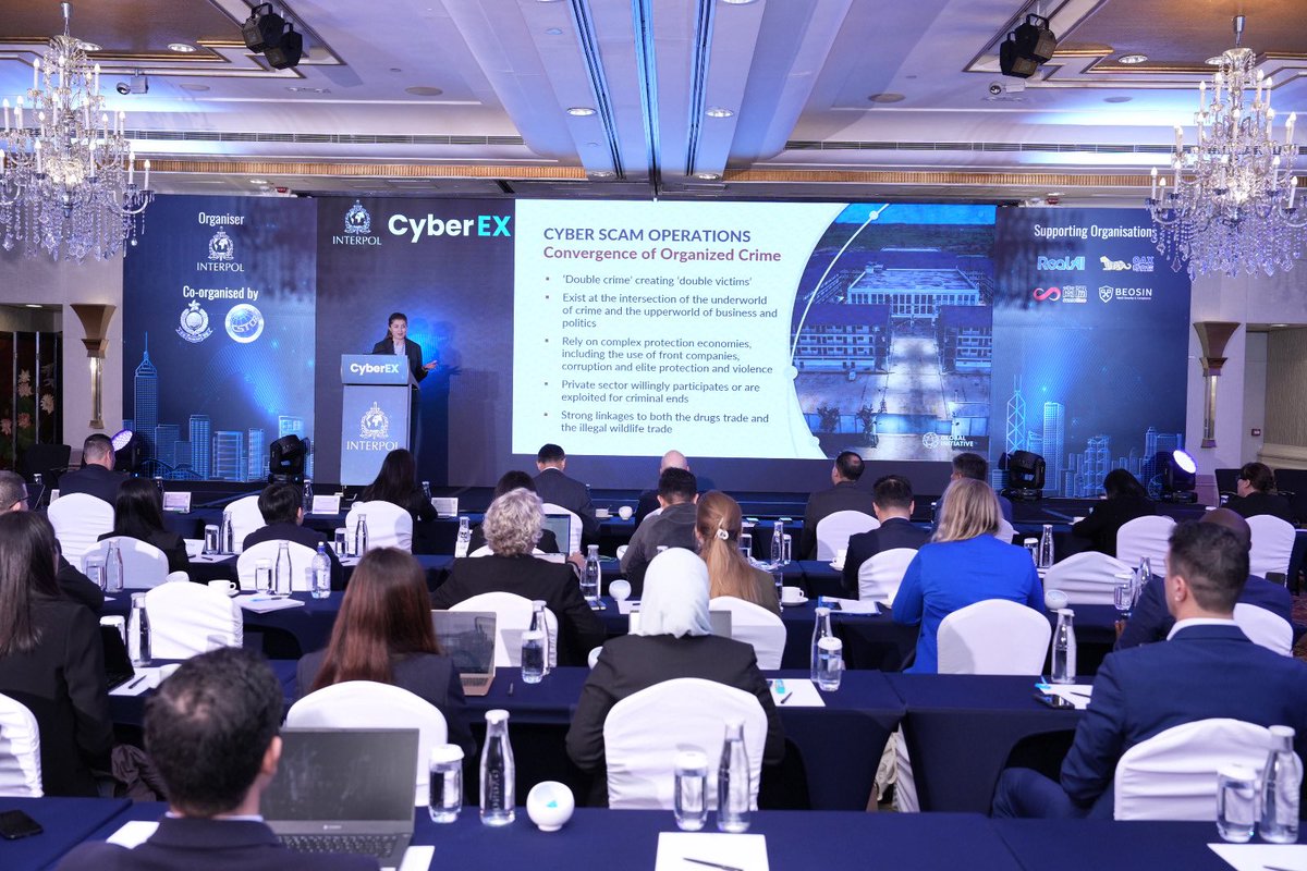 hkpoliceforce's tweet photo. 【 HKPF Drives International Policing Cooperation Against Cybercrime 】

Following the INTERPOL Cybercrime Expert Group (CyberEX) Annual Meeting in Hong Kong, CyberEX Chairperson Raymond LAM, the head of HKPF’s Cyber Security and Technology Crime Bureau continues to drive global cybercrime collaboration. 

CyberEX has released the first thematic paper "The Industrialization of Cybercrime — Mapping the Cybercriminal Ecosystem in the Era of AI." The paper offers strategic insights on how AI is reshaping the cybercrime landscape, and proposes a framework for action targeting the entire cybercriminal ecosystem: disrupt criminal infrastructure, correlate intelligence, raise the cost of cybercrime, and drive innovation.

Read the executive summary: 
https://t.co/7XIZ6dOScj

#HongKongPolice
#INTERPOL
#CyberEX
#Cybercrime
#Cybersecurity