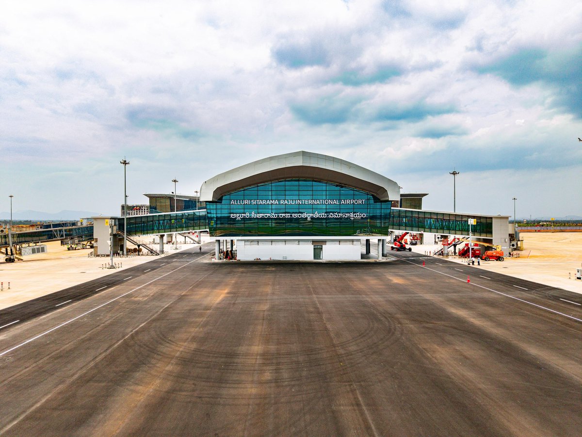 RamMNK's tweet photo. Alluri Sitarama Raju International Airport is a major milestone in India’s journey towards next-generation aviation infrastructure and a new gateway for the growth of Andhra Pradesh.

Looking forward to welcoming Hon’ble Prime Minister Shri @narendramodi Ji to Andhra Pradesh tomorrow, alongside Hon’ble Chief Minister Shri @ncbn Garu and Hon’ble Deputy Chief Minister Shri @PawanKalyan Garu🇮🇳
